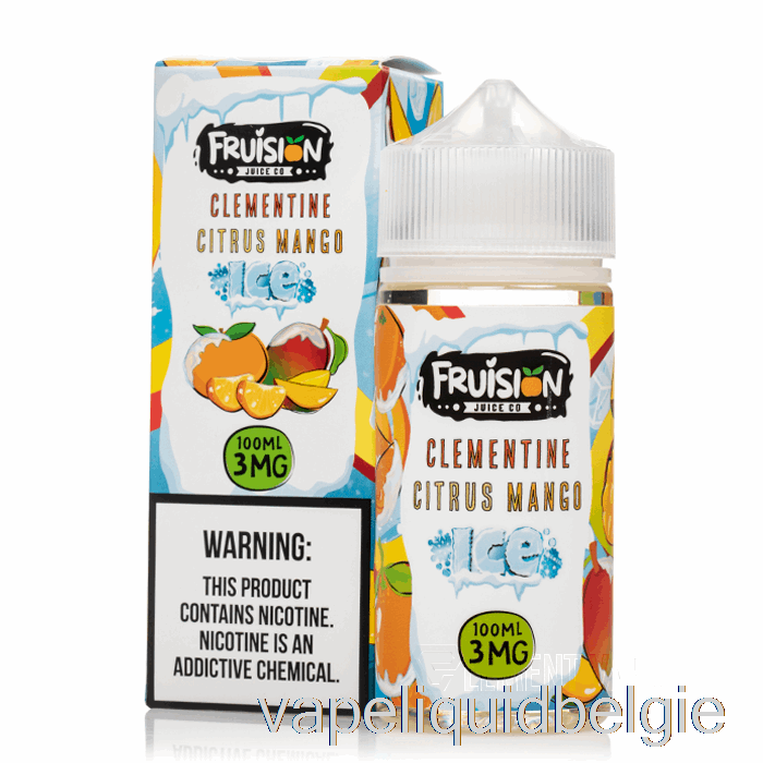 Vape België Ijskoude Clementine Citrus Mango - Frruision Sap Co - 100ml 0mg